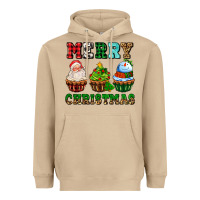 Mushroom merry christmas with cupcakes Heavyweight Hoodie - AdoDesignShop