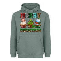 Sage merry christmas with cupcakes Heavyweight Hoodie - AdoDesignShop
