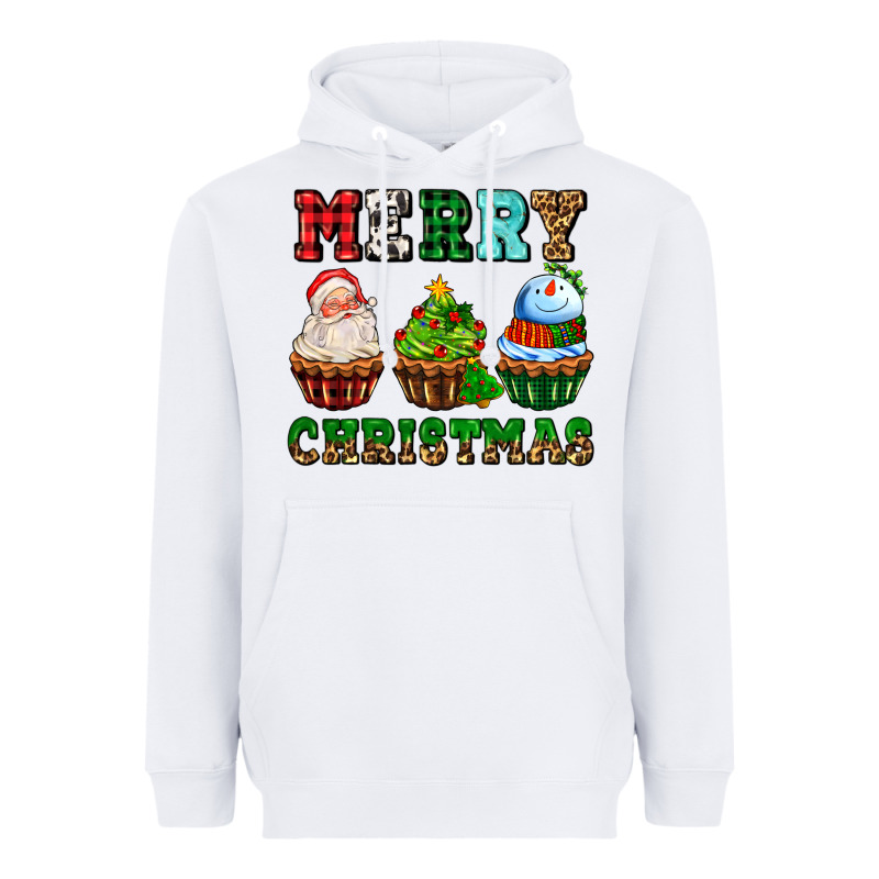 Merry Christmas With Cupcakes Heavyweight Hoodie by AdoDesignShop | Teevron