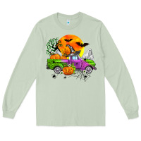 Matcha halloween farm truck Long Sleeve Tee - Zillion Design Studio