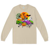 Mushroom halloween farm truck Long Sleeve Tee - Zillion Design Studio