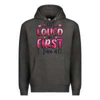 Charcoal Heather he loved us first 1 john 4 19 Premium Hoodie - MaliasSmallBusiness