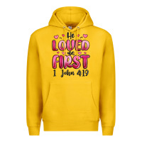 Lemon he loved us first 1 john 4 19 Premium Hoodie - MaliasSmallBusiness