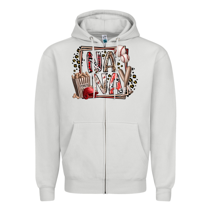 Nana Baseball Zipper Hoodie by RacoonDesign | Teevron