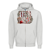 Dove Grey nana baseball Zipper Hoodie - RacoonDesign