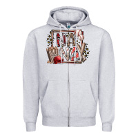Heather Grey nana baseball Zipper Hoodie - RacoonDesign