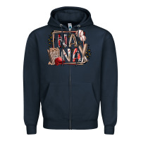 Navy nana baseball Zipper Hoodie - RacoonDesign