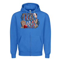 True Royal nana baseball Zipper Hoodie - RacoonDesign