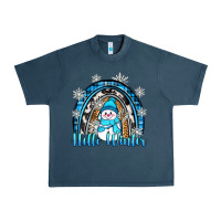 Midnight Navy hello winter rainbow Urban Heavy Tee - Zillion Design Studio