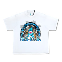 White hello winter rainbow Urban Heavy Tee - Zillion Design Studio