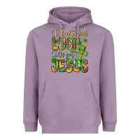 Lavender I don't need luck I've got Jesus Heavyweight Hoodie - Jasminsmagicworld