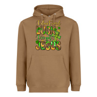 Toasted Coconut I don't need luck I've got Jesus Heavyweight Hoodie - Jasminsmagicworld