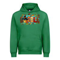 Emerald gobble with thanksgiving turkeys Urban Hoodie - MaliasSmallBusiness