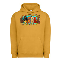 Pigment Peanut Butter gobble with thanksgiving turkeys Urban Hoodie - MaliasSmallBusiness