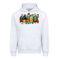 White gobble with thanksgiving turkeys Urban Hoodie - MaliasSmallBusiness