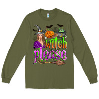 Army Green witch please Long Sleeve Tee - Zillion Design Studio