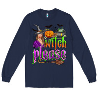 Navy witch please Long Sleeve Tee - Zillion Design Studio