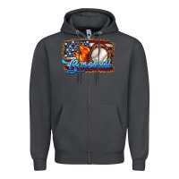 Smoke western american flag baseball Zipper Hoodie - HRA Design Shop