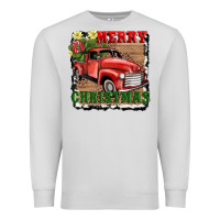Dove Grey merry christmas with truck Premium Sweatshirt - AdoDesignShop