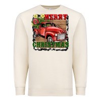 Sandshell merry christmas with truck Premium Sweatshirt - AdoDesignShop