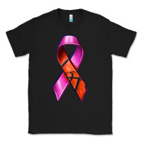 Black Breast Cancer Ribbon Basketball Classic Tee - texasbilliewilder
