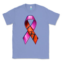 Colony Blue Breast Cancer Ribbon Basketball Classic Tee - texasbilliewilder