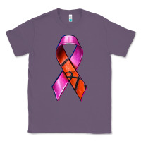 Lavender Breast Cancer Ribbon Basketball Classic Tee - texasbilliewilder