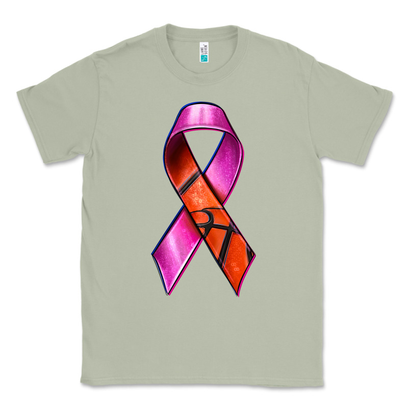 Breast Cancer Ribbon Basketball Classic Tee by texasbilliewilder | Teevron