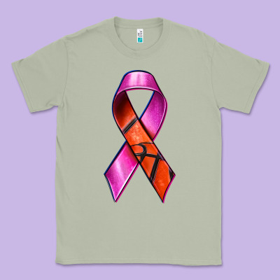 Breast Cancer Ribbon Basketball Classic Tee Designed By Texasbilliewilder
