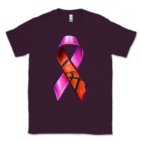 Plum Breast Cancer Ribbon Basketball Classic Tee - texasbilliewilder