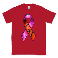 Red Breast Cancer Ribbon Basketball Classic Tee - texasbilliewilder