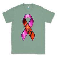 Sage Breast Cancer Ribbon Basketball Classic Tee - texasbilliewilder