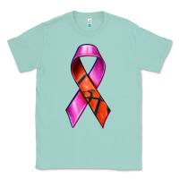 Seafoam Breast Cancer Ribbon Basketball Classic Tee - texasbilliewilder