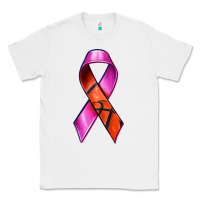 White Breast Cancer Ribbon Basketball Classic Tee - texasbilliewilder