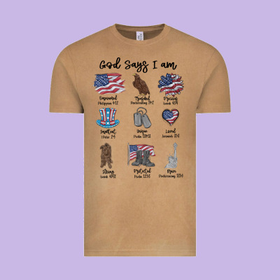Vintage Tee god says i am