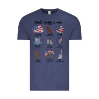 Vintage Denim god says i am Vintage Tee - MaliasSmallBusiness