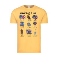 Vintage Mustard god says i am Vintage Tee - MaliasSmallBusiness