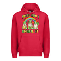 Cardinal lucky and i gnome it Premium Hoodie - MaliasSmallBusiness