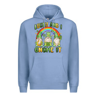 Colony Blue lucky and i gnome it Premium Hoodie - MaliasSmallBusiness