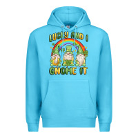 Ocean Blue lucky and i gnome it Premium Hoodie - MaliasSmallBusiness