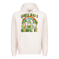 Pale Pink lucky and i gnome it Premium Hoodie - MaliasSmallBusiness