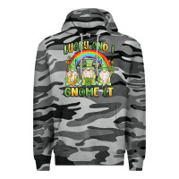 Slate Camo lucky and i gnome it Premium Hoodie - MaliasSmallBusiness