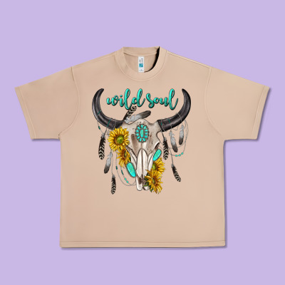 Urban Heavy Tee wild soul boho bull skull