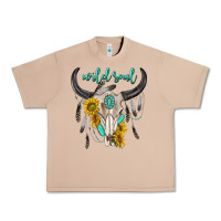 Burro wild soul boho bull skull Urban Heavy Tee - texasbilliewilder