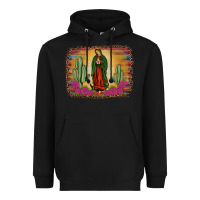 Black western our lady of guadalupe Heavyweight Hoodie - JahusDesignShop