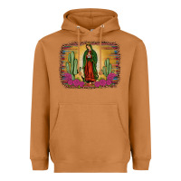 Western Our Lady Of Guadalupe Heavyweight Hoodie | Teevron