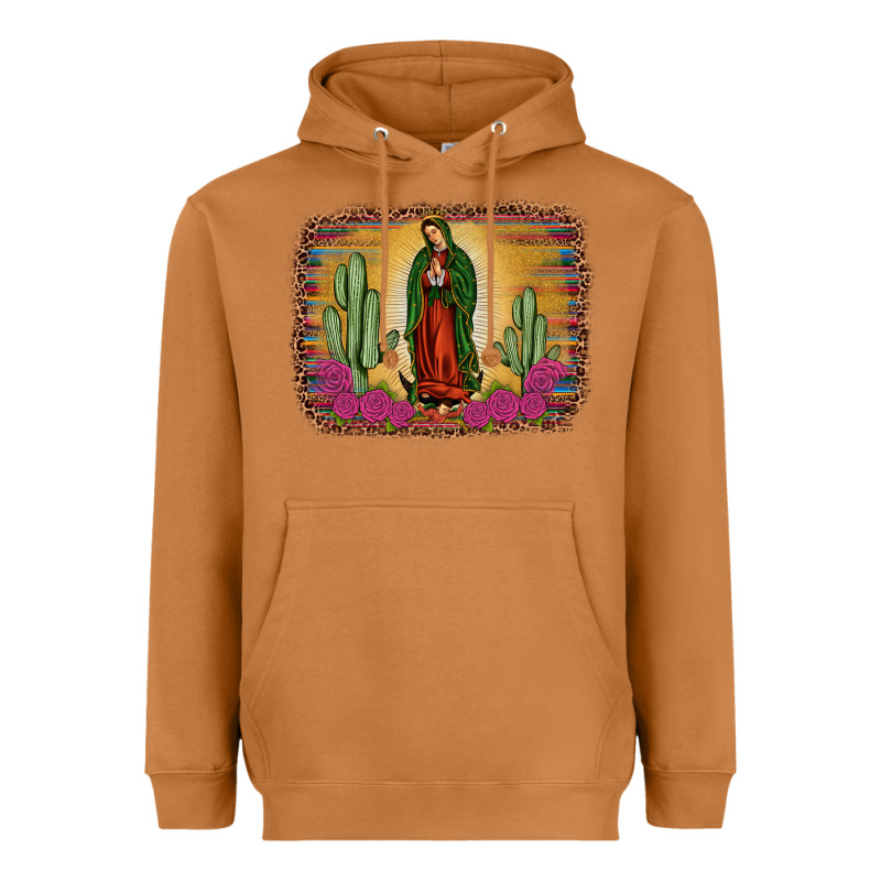 Western Our Lady Of Guadalupe Heavyweight Hoodie by JahusDesignShop | Teevron