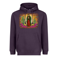 Plum western our lady of guadalupe Heavyweight Hoodie - JahusDesignShop