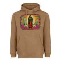 Toasted Coconut western our lady of guadalupe Heavyweight Hoodie - JahusDesignShop