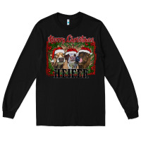 Black merry christmas heifer Long Sleeve Tee - RanaPortraitStore